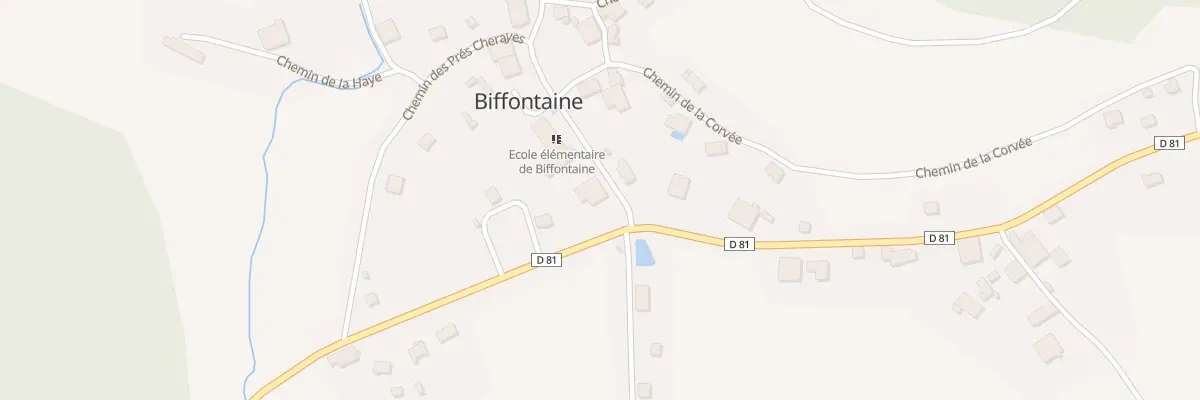 Plan du 33 Rue de la Mairie à Biffontaine