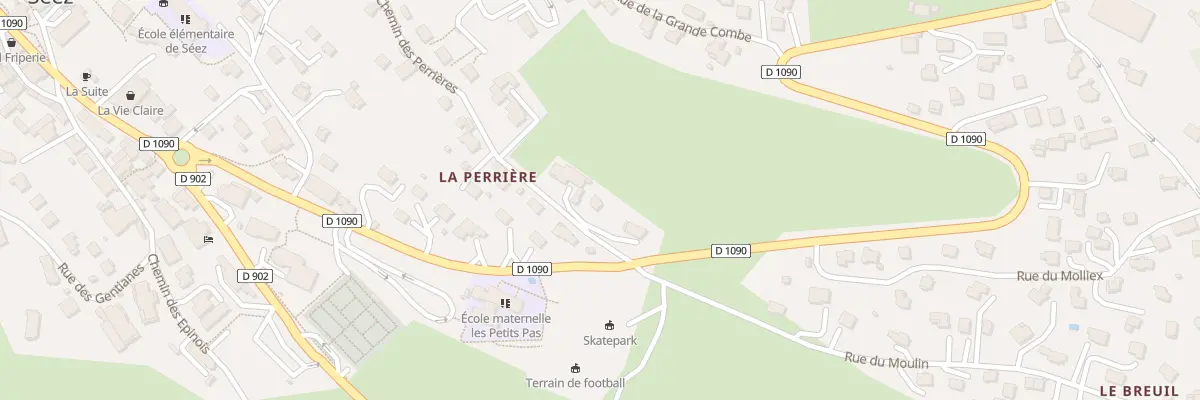 Plan du 4 Che des Perrières à Séez