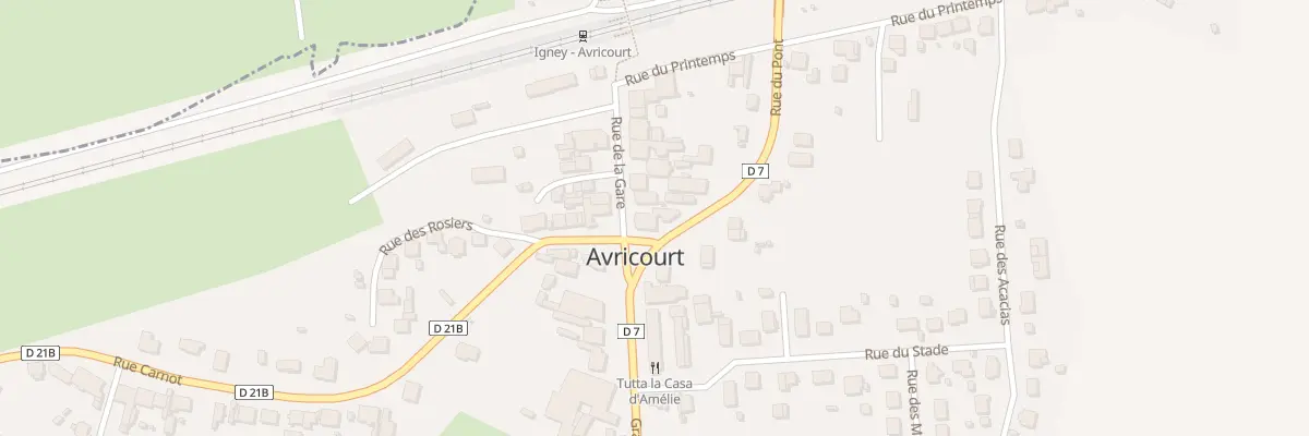 Plan du 2 Rue de la Gare à Avricourt
