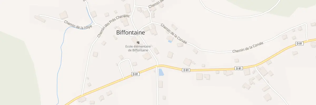 Plan du 34 Rue de la Mairie à Biffontaine