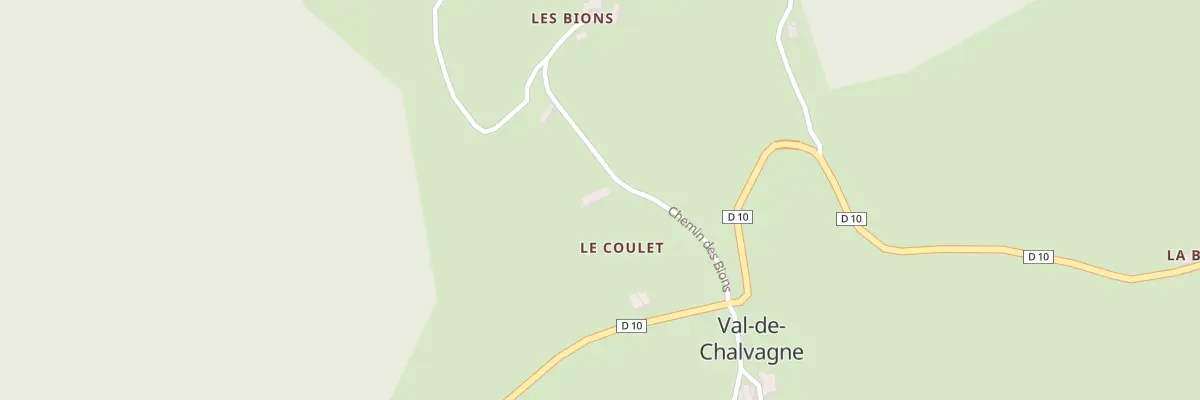Plan du 3 Le Coulet à Val-de-Chalvagne