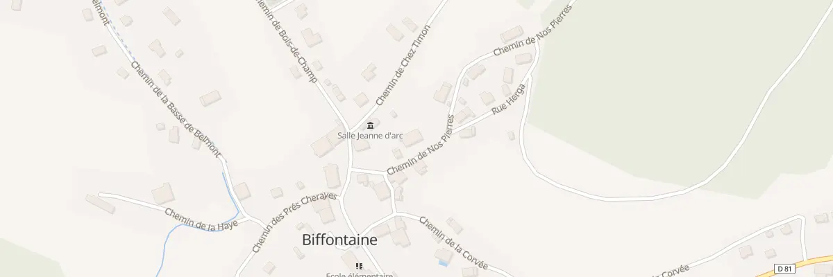 Plan du 89 Che de Nos Pierres à Biffontaine