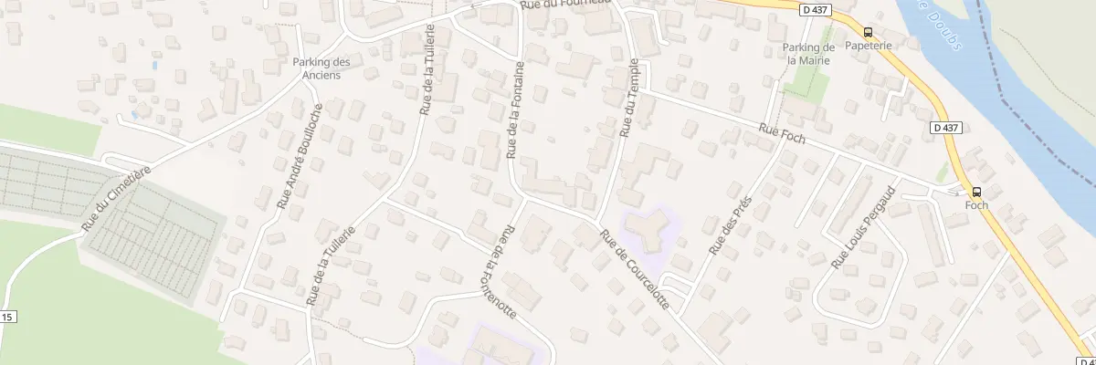 Plan du 13 Rue de la Fontaine à Mandeure