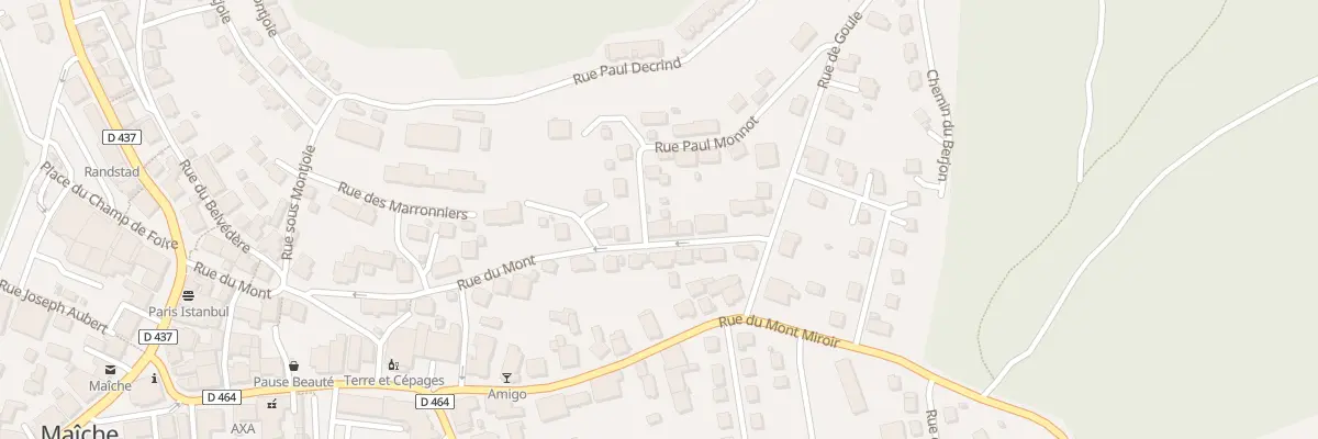 Plan du 2 Rue Paul Monnot à Maîche