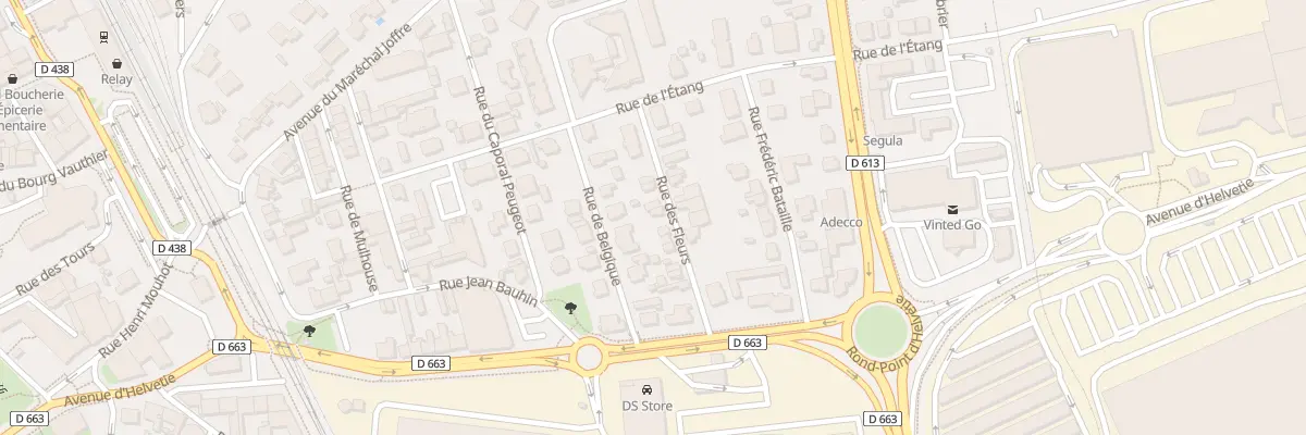 Plan du 13 Rue des Fleurs à Montbéliard