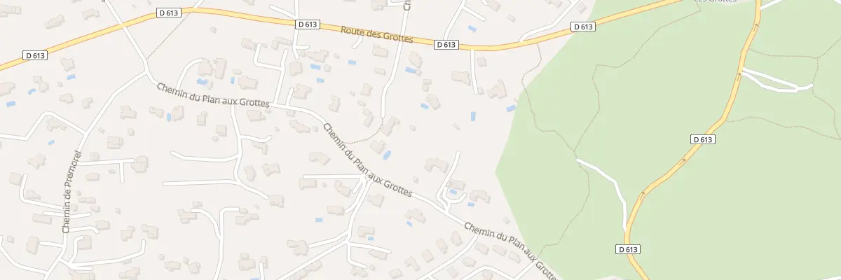 Plan du 309 Che du Plan aux Grottes à Saint-Cézaire-sur-Siagne