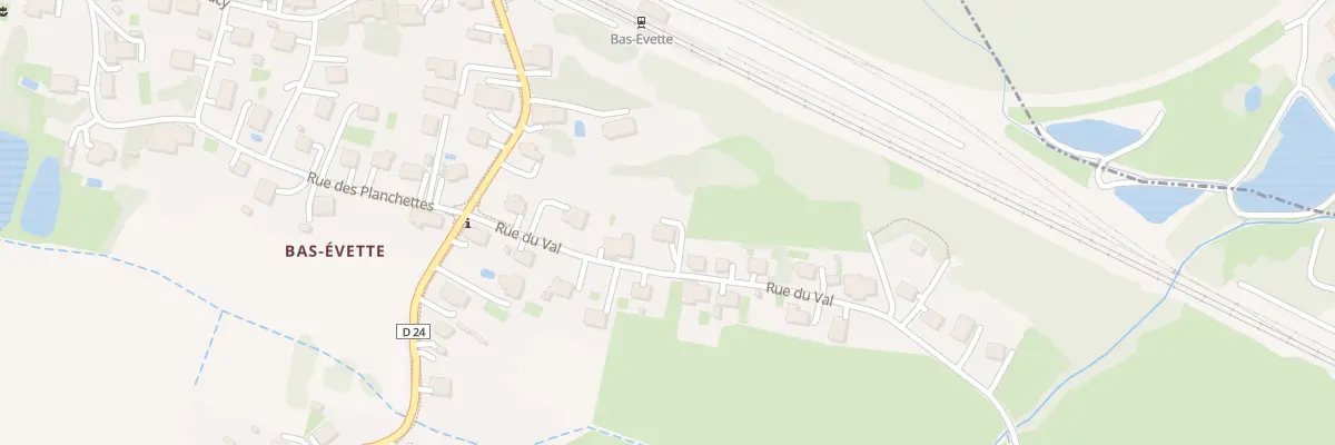 Plan du 5B Rue du Val à Évette-Salbert