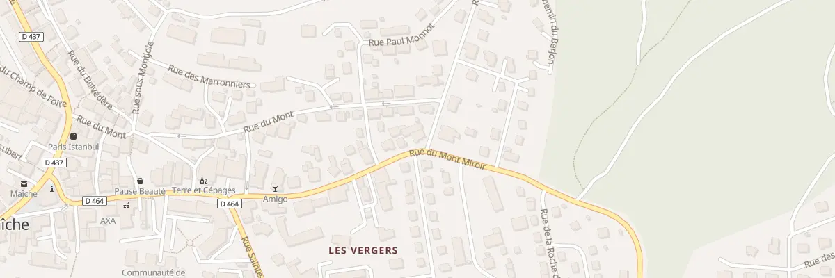 Plan du 29 Rue du Mont Miroir à Maîche