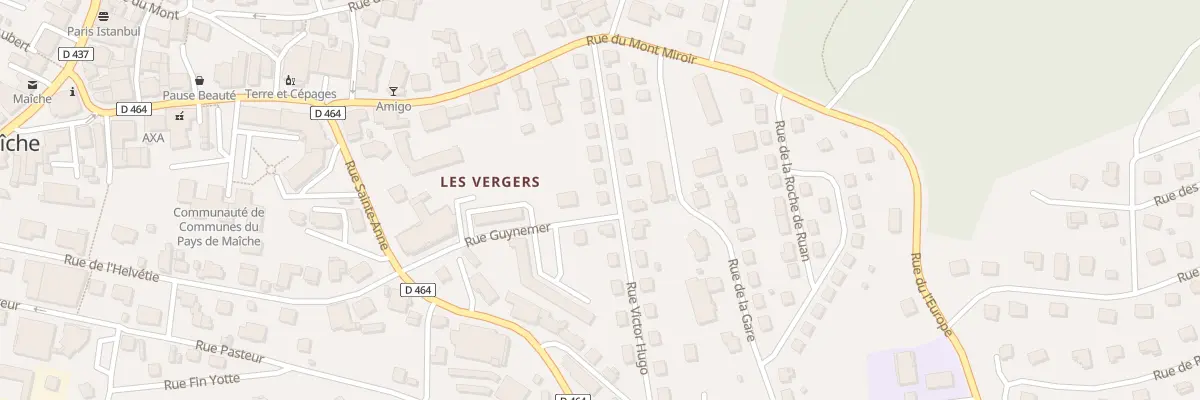 Plan du 12 Rue Victor Hugo à Maîche