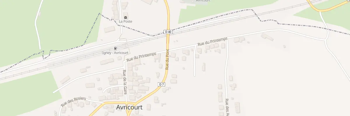 Plan du 2 Rue du Printemps à Avricourt