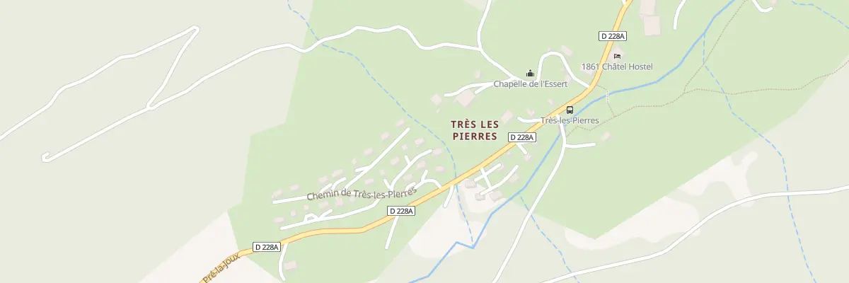 Plan du 70 Che de Très les Pierres à Châtel