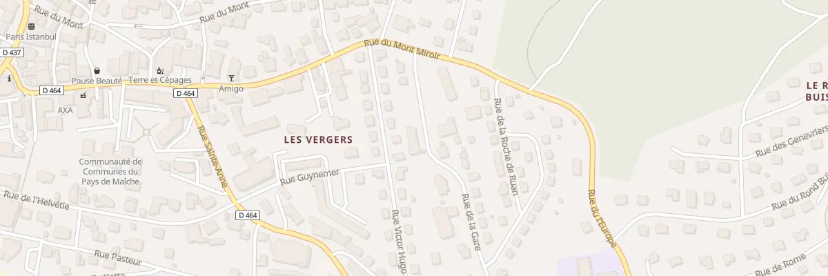 Plan du 4 Rue de la Gare à Maîche