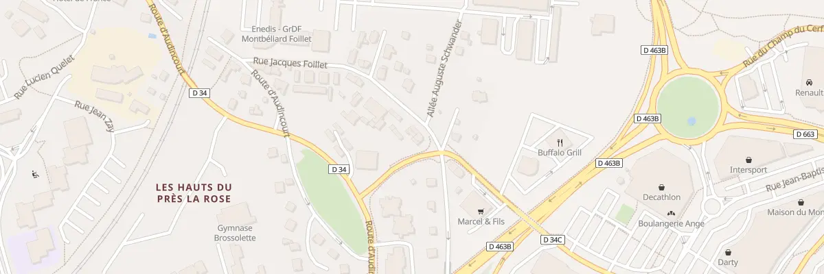 Plan du 5 Rue du Grand Chenois à Montbéliard