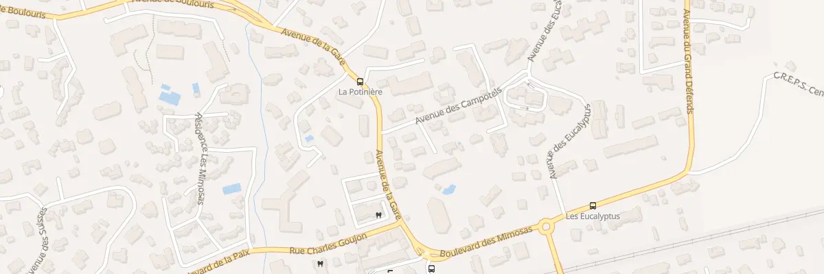 Plan du 9021 Av des Campotels à Saint-Raphaël