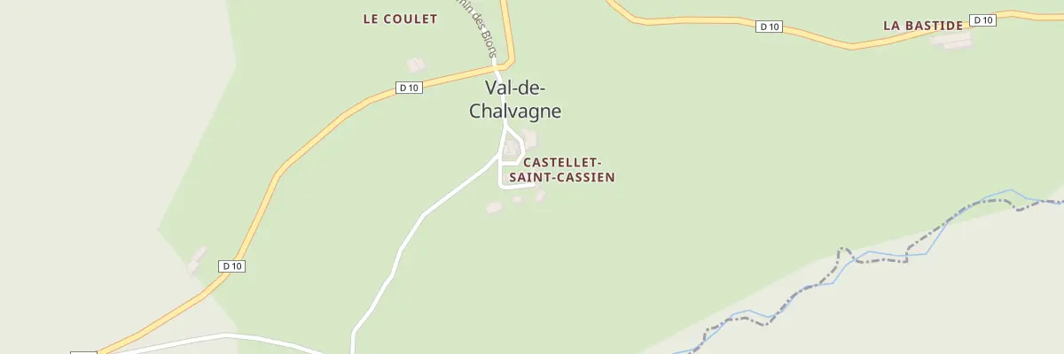 Plan du 6 Le Chateau à Val-de-Chalvagne