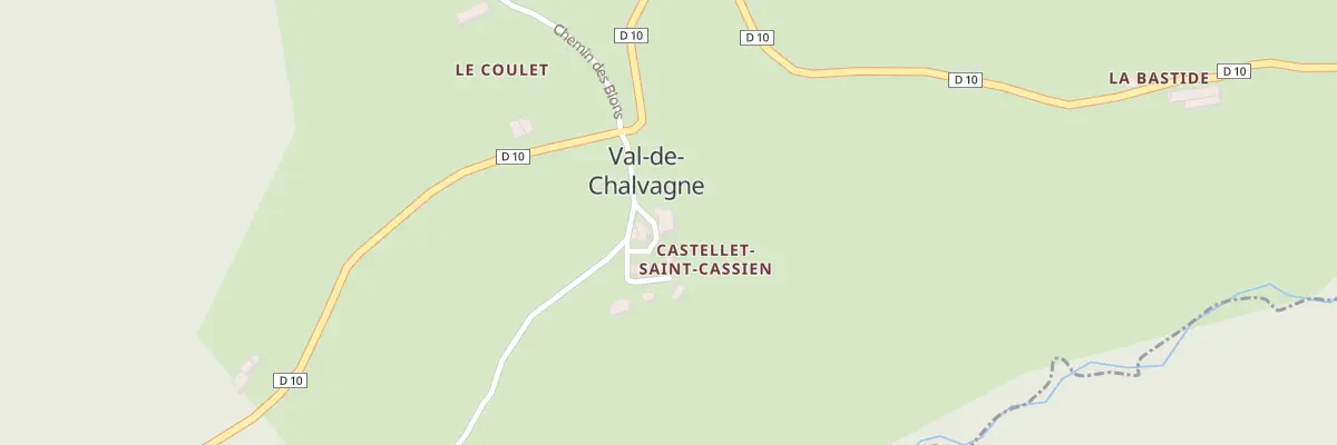 Plan du 5 Le Chateau à Val-de-Chalvagne