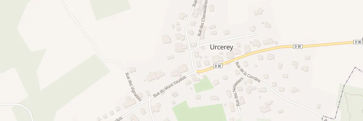 Plan du Village à Urcerey