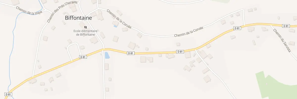 Plan du 139 Rte de la Houssière à Biffontaine