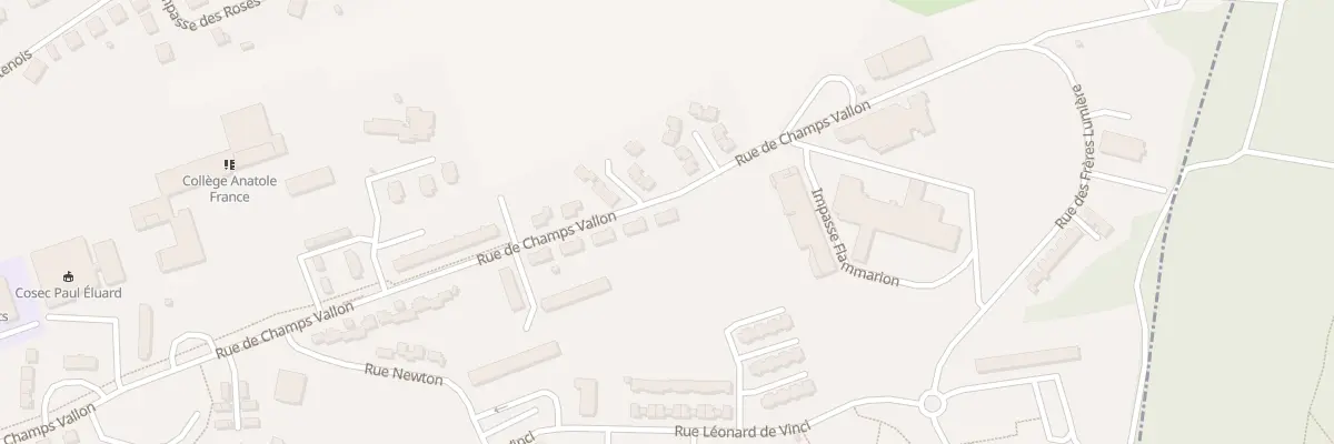 Plan du 46 Rue de Champs Vallon à Bethoncourt