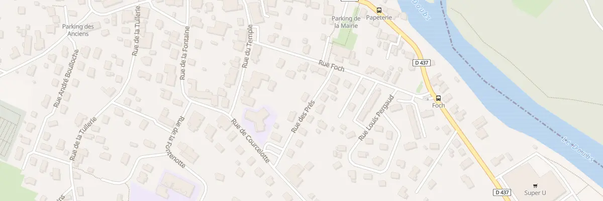 Plan du 2B Rue des Prés à Mandeure