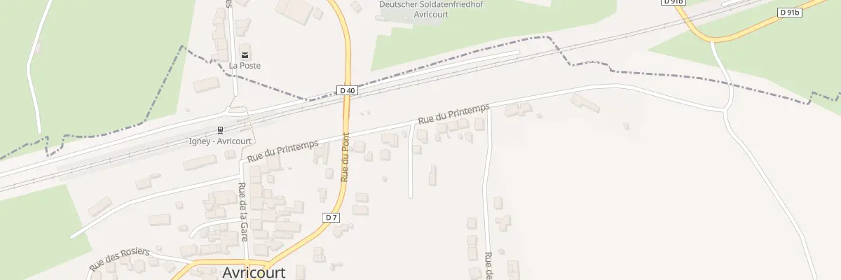 Plan du 5 Rue du Printemps à Avricourt