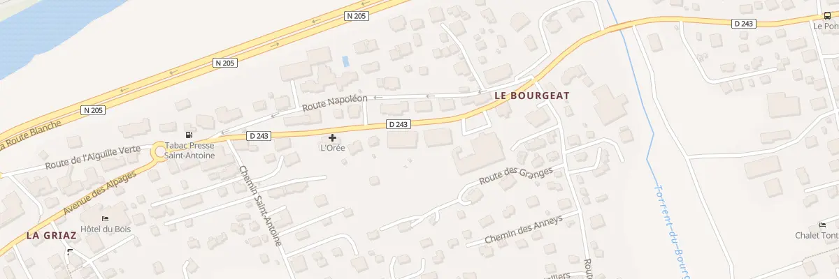 Plan du 881 Av des Alpages aux Houches
