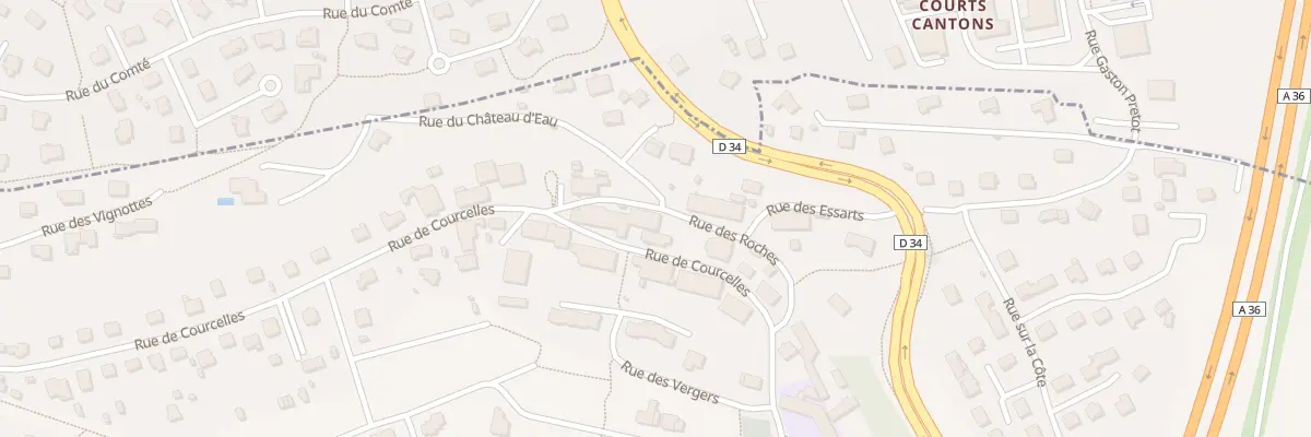 Plan du 6 Rue du Château d’Eau à Arbouans