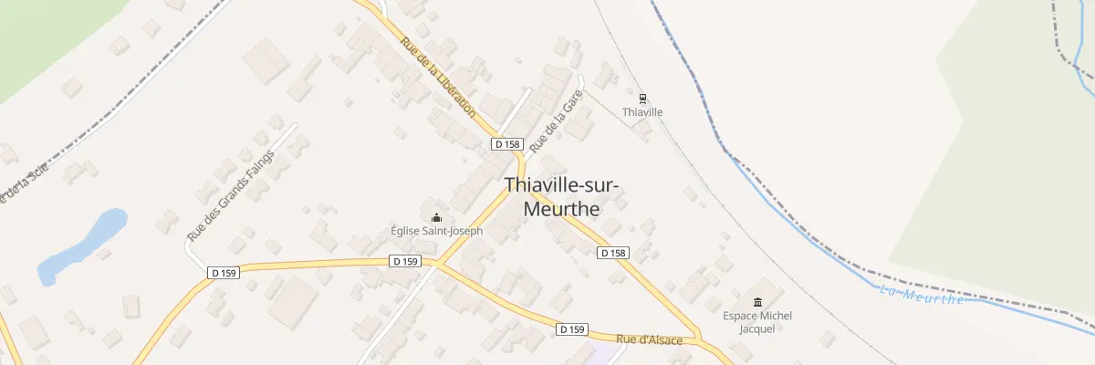 Plan du 1 Rue des Vosges à Thiaville-sur-Meurthe