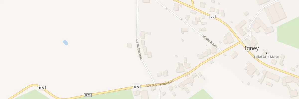 Plan du 6 Rue Biecque à Igney