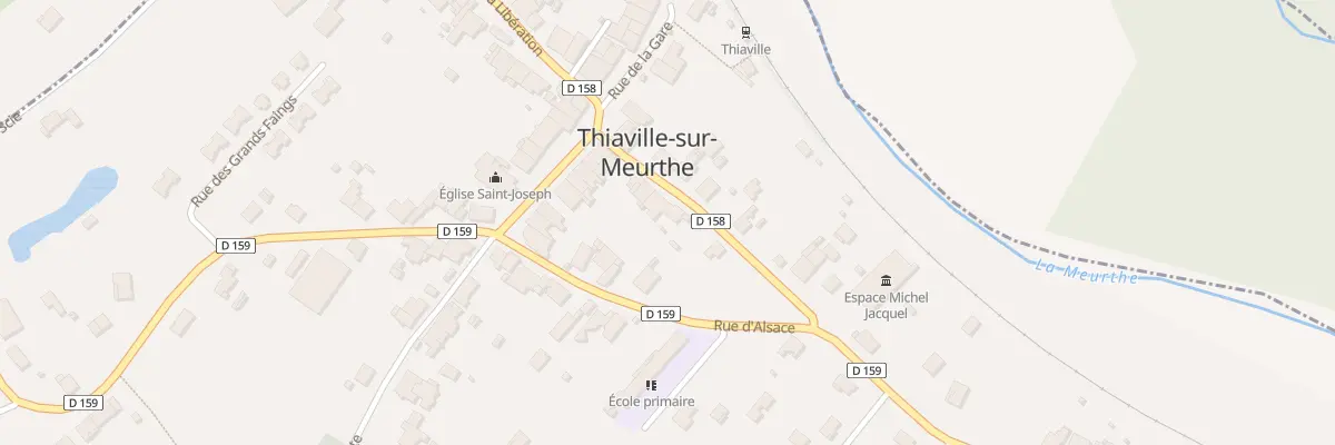 Plan du 8 Rue des Vosges à Thiaville-sur-Meurthe