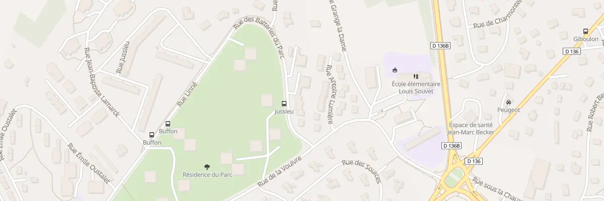 Plan du 18 Rue des Batteries du Parc à Montbéliard