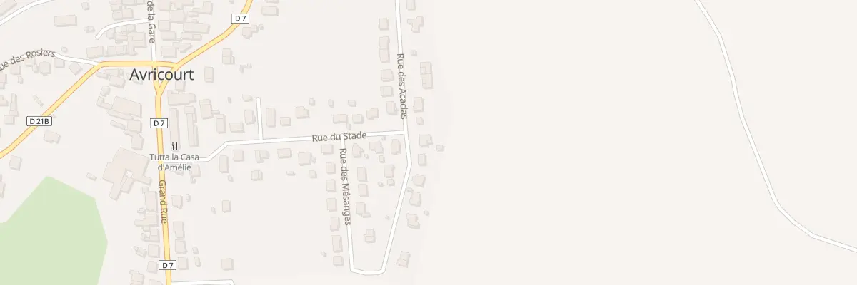 Plan du 14 Rue des Acacias à Avricourt
