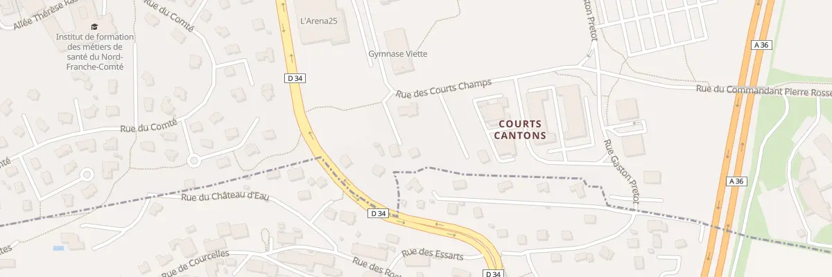 Plan du 6 Rue des Courts Cantons à Montbéliard