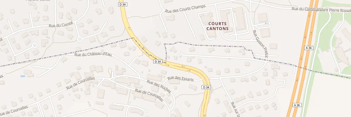 Plan du 6 Rte de Montbeliard à Arbouans