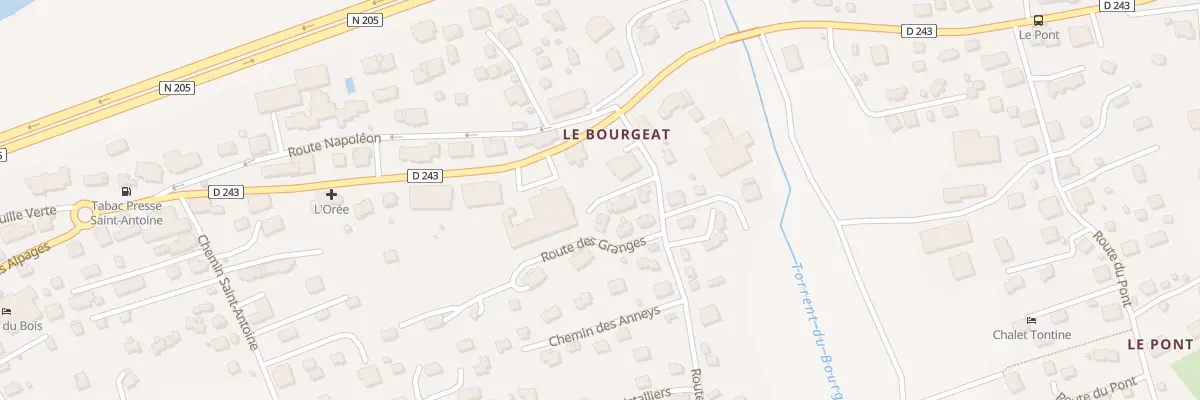Plan du 68 Rte des Granges aux Houches