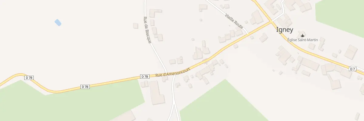 Plan du 44 Rue d’Amenoncourt à Igney
