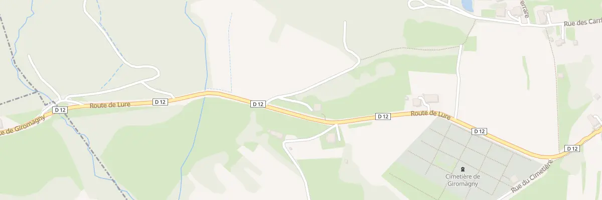 Plan du 4 Rte de Lure à Giromagny