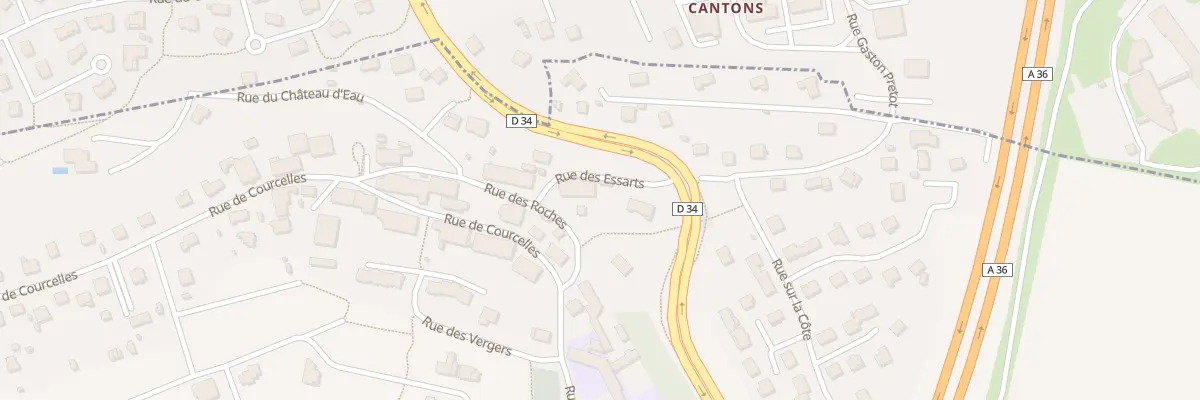 Plan du 6 Rue des Essarts à Arbouans