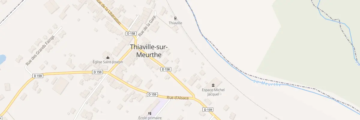 Plan du 9 Rue des Vosges à Thiaville-sur-Meurthe