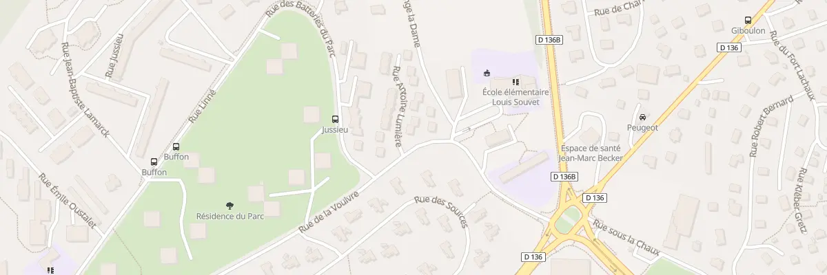 Plan du 2 Rue Antoine Lumiere à Montbéliard