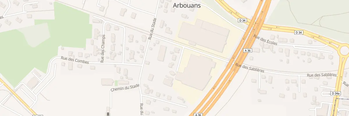 Plan du 6 Rue des Sablières à Arbouans