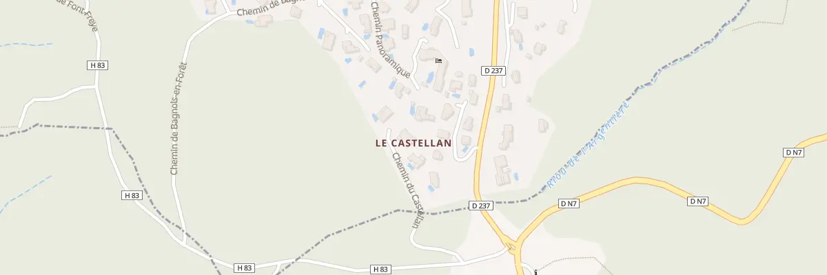 Plan du 212 Che du Castellan aux Adrets-de-l’Estérel