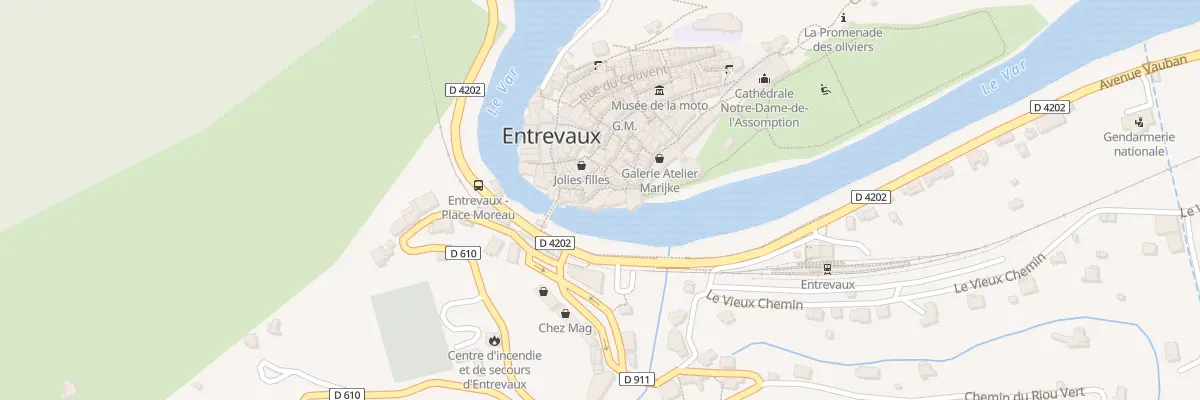 Plan du 7107 Rue de la Porte Royale à Entrevaux