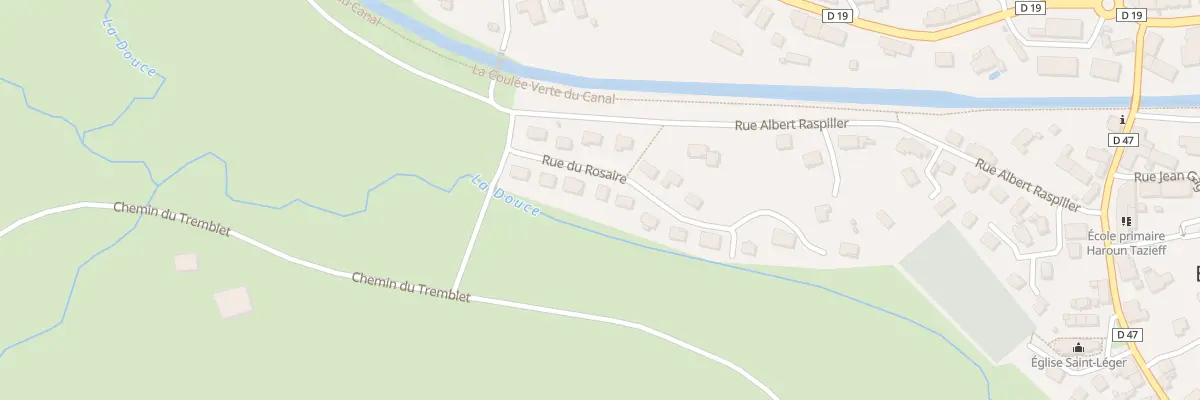 Plan du 8 Rue du Rosaire à Essert