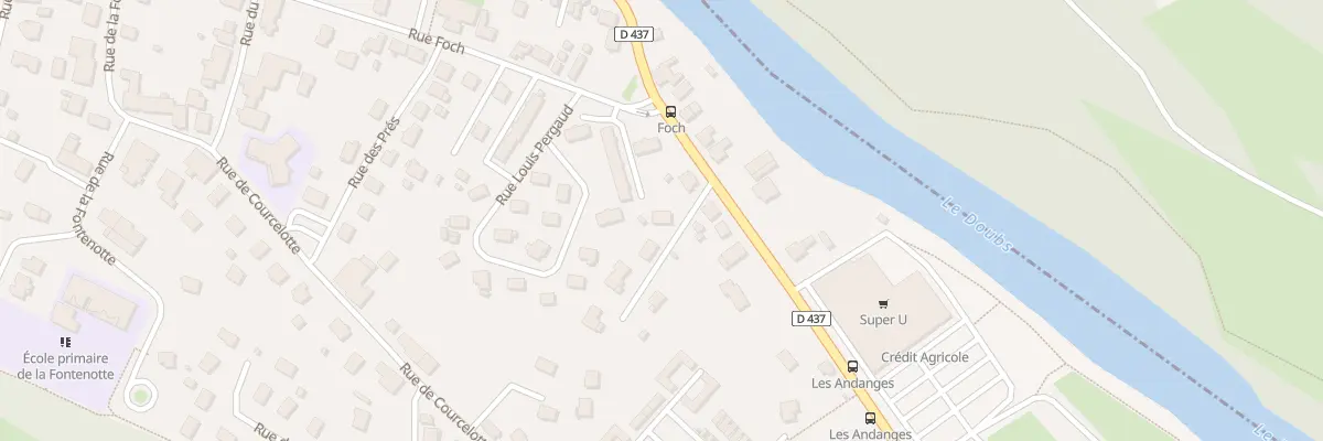 Plan du 4 Rue de Beaulieu à Mandeure