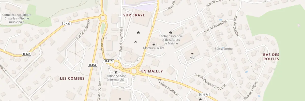 Plan du 6 Rue de l’Europe à Maîche