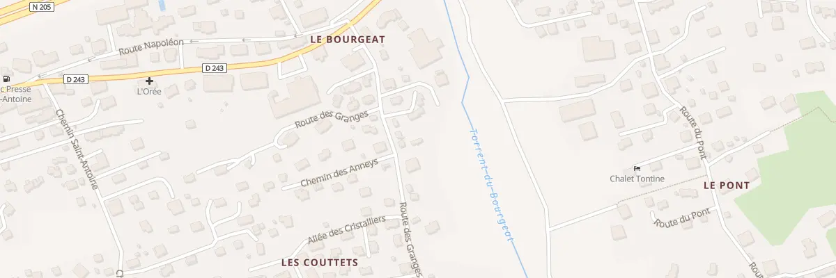 Plan du 151 Rte des Granges aux Houches