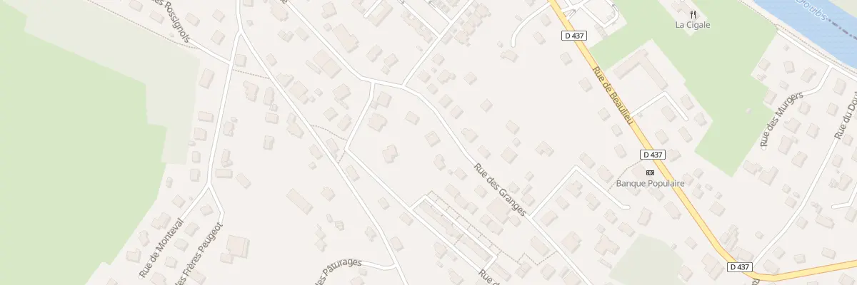 Plan du 37 Rue des Granges à Mandeure