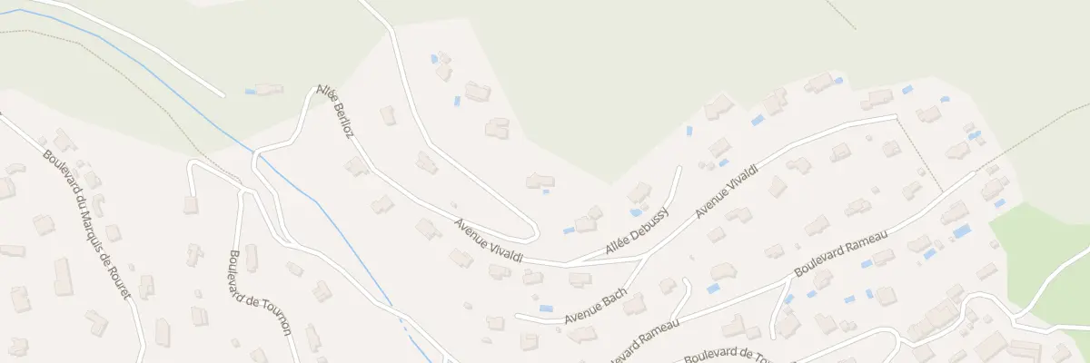 Plan du 4 Bd Berlioz à Montauroux