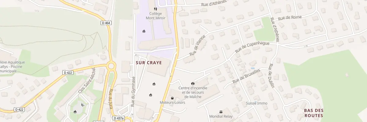 Plan du 8 Rue de l’Europe à Maîche